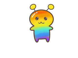 Cute Rainbow Character Illustration