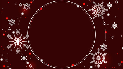 クリスマス風、美しい16:9サイズの背景素材