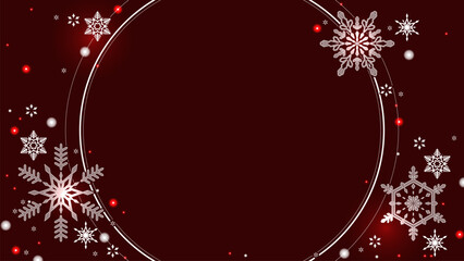 クリスマス風、美しい16:9サイズの背景素材