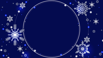 クリスマス風、美しい16:9サイズの背景素材