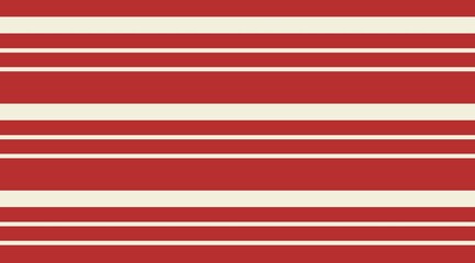 Red and Cream Horizontal Stripe Pattern Background for Modern Textile and Graphic Design