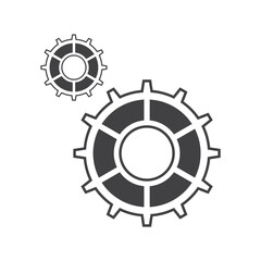 Gears icons set. Icon of loading, development, process, evolution, operation, develop. Vector illustration