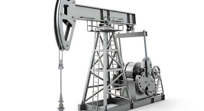 Oil Pump Jack Industrial Equipment for Petroleum Extraction.