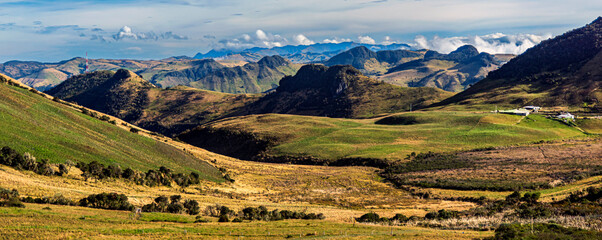 A beautiful scenery of mountains and nature in Los Nevados National Park