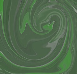 Dark Forest Green and Charcoal Swirl Marbled Background