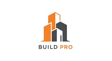 Elegant Build Pro Logo Modern Design for Construction and Real Estate Businesses - Perfect Branding