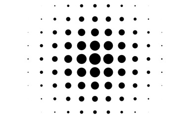 Halftone circles, halftone dot pattern