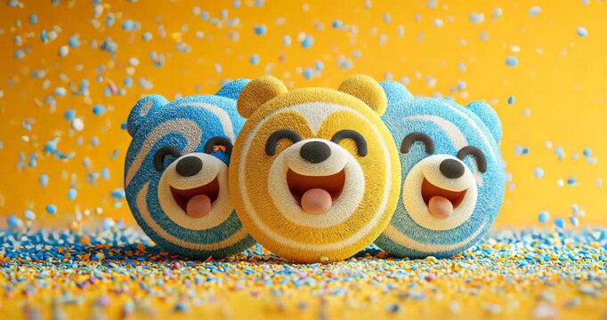 Carnival Mascot Tokens Market Waves Playful Confetti Whimsical