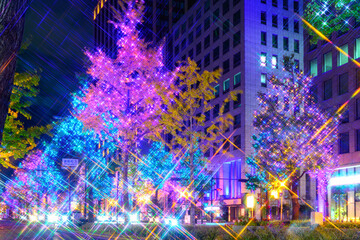 御堂筋のイルミネーション