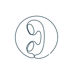 continuous line drawing telephone illustration related doodle