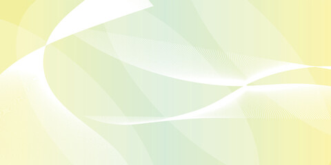 Soft abstract background with a yellow and green gradient and elegant flowing white lines.