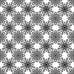 Seamless Geometric Floral Pattern