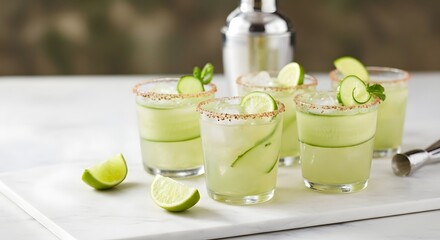 Cucumber margarita cocktail recipe refreshing summer drink