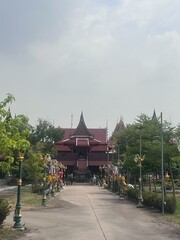 Pathway to Traditional Thai Building