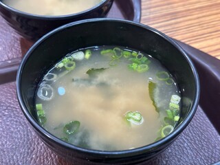 Bowl of Miso Soup with Scallions