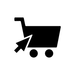 Cursor arrow selected shopping cart purchase flat icon  © Choir