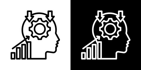 Inference Of Line Black And White Style Vector Illustration 