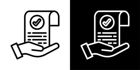 Conclusion Of Line Black And White Style Vector Illustration 