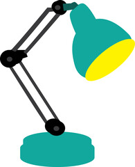 A vector art of a desk lamp or table lamp.