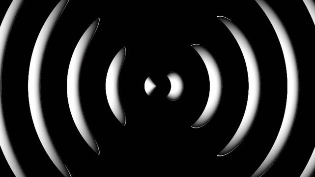 3D Animation of Sound Waves | Alpha Channel