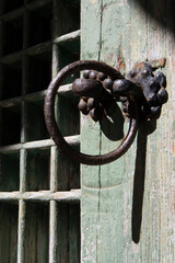 This is an old doorknob from a Korean traditional house.한국의 한옥의 오래된 문고리입니다.