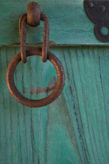 This is an old doorknob from a Korean traditional house.한국의 한옥의 오래된 문고리입니다.