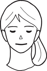 woman1 - face - thinking