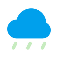 rain duo tone icon