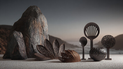 Visual Metaphors for Success, Innovation, and Transformation Using Symbolic Objects and Landscapes