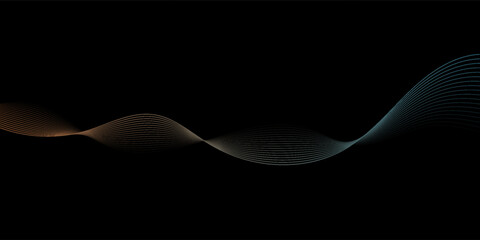 3D orange blue techno abstract background overlap layer on dark space with glowing lines decoration. Modern graphic design element.Simple design