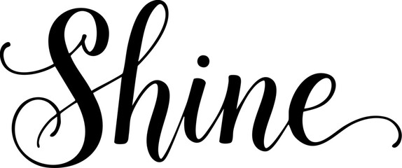 Shine stylish typography