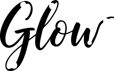 Obraz premium Glow modern typography