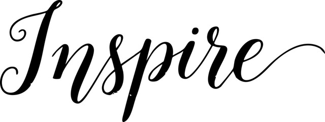 Inspire calligraphy lettering