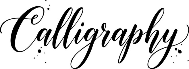 Calligraphy stylish script