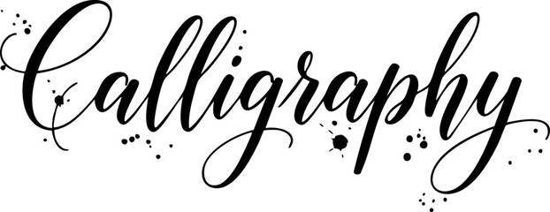 Calligraphy modern lettering