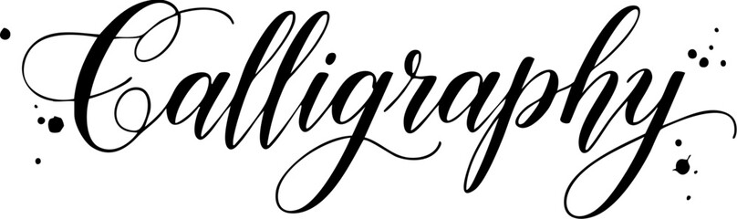 Calligraphy decorative text