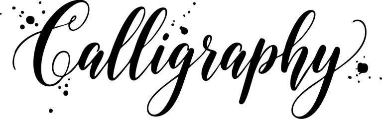 Calligraphy elegant typography