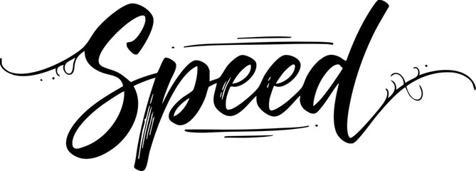Speed brush typography
