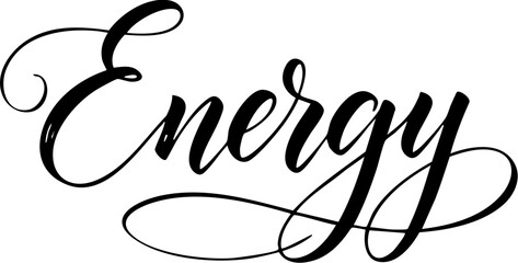Energy elegant calligraphy