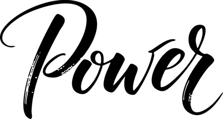 Power brush calligraphy