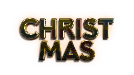 Christmas label with luxury font style