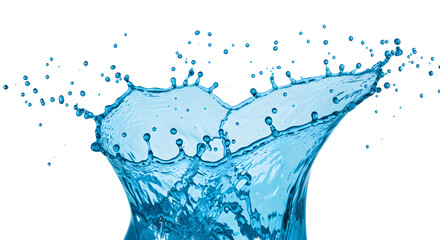 Dynamic Water Splash Frozen in MidAir.