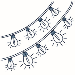String of light bulbs