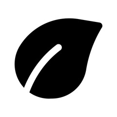 leaf glyph icon