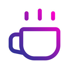 coffee gradient icon