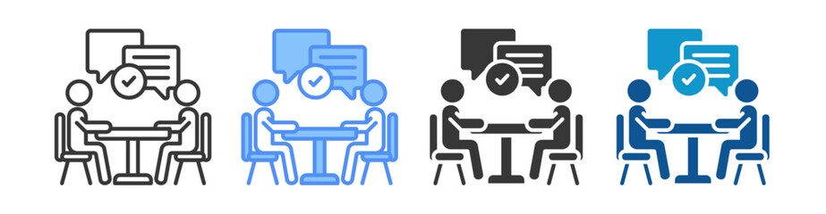 Communication Skills Icon Set Multiple Style Collection