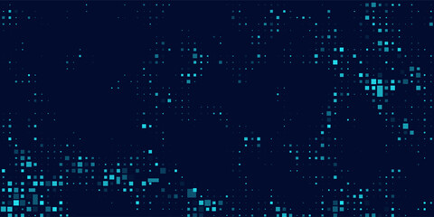 Futuristic pattern of blue hexagons for Business or Science background. Abstract hi-tech honeycomb mosaic. Medical research presentation. Vector Illustration backdrop. EPS 10