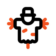 scarecrow outline color icon