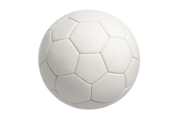Fototapeta premium Soccer ball standing out with its clean white surface and traditional design, ready for sport, game and championship