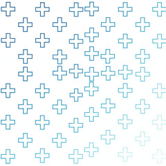 Obraz premium Plus Symbols Pattern Background with Gradient Effect